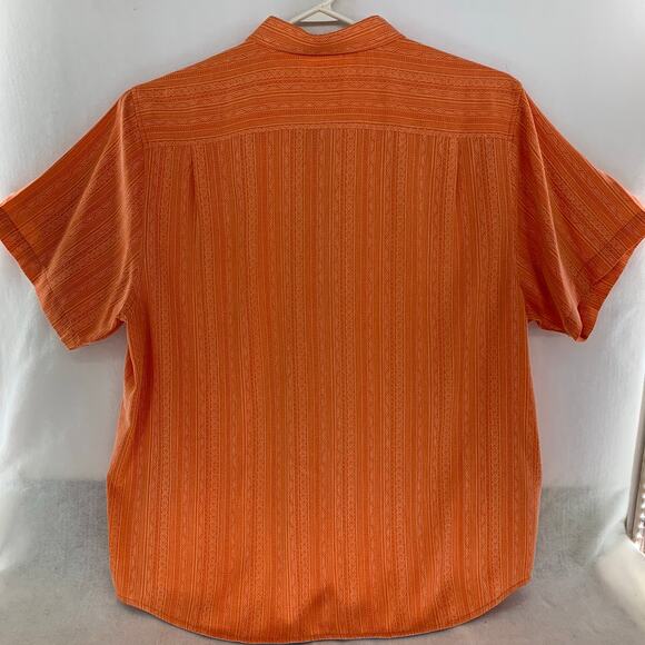 Tommy Bahama Short Sleeve Orange Button Down Casual Shirt Size XXL - Picture 2 of 9
